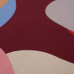 Подушка декоративная хлопковая с абстрактным принтом Elysian Flow Terra варинант исполнения - 3 | Loft Concept в Саратове