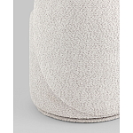 Пуф Loreen со спинкой вращающийся букле светло-серый варинант исполнения - 3 | Loft Concept в Саратове