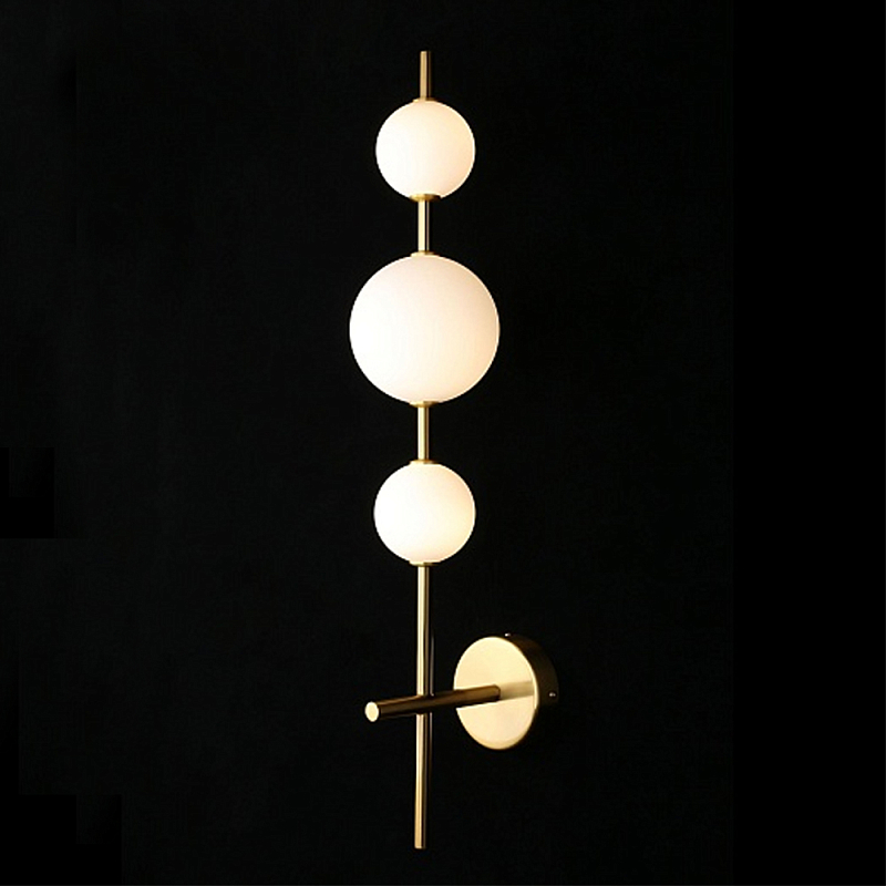 Бра настенное светодиодное Three Elements of Light Золотой Белый в Саратове | Loft Concept 