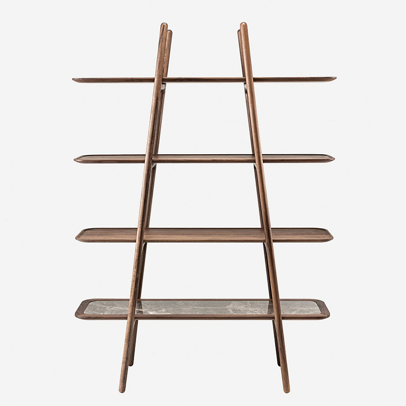 Стеллаж Woak malin shelf system Орех в Саратове | Loft Concept 