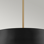 Подвесной светильник с конусовидным металлическим абажуром черного цвета Kichler варинант исполнения - 14 | Loft Concept в Саратове