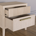 Прикроватная Тумбочка Primo с двумя ящиками Светлый дуб варинант исполнения - 6 | Loft Concept в Саратове