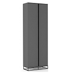 Двухдверный шкаф цвета графит Strict Lines варинант исполнения - 1 | Loft Concept в Саратове