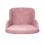 Стул с мягкой розовой обивкой из велюра и подъемно-поворотным механизмом на черных колесиках Harper Pink варинант исполнения - 2 | Loft Concept в Саратове