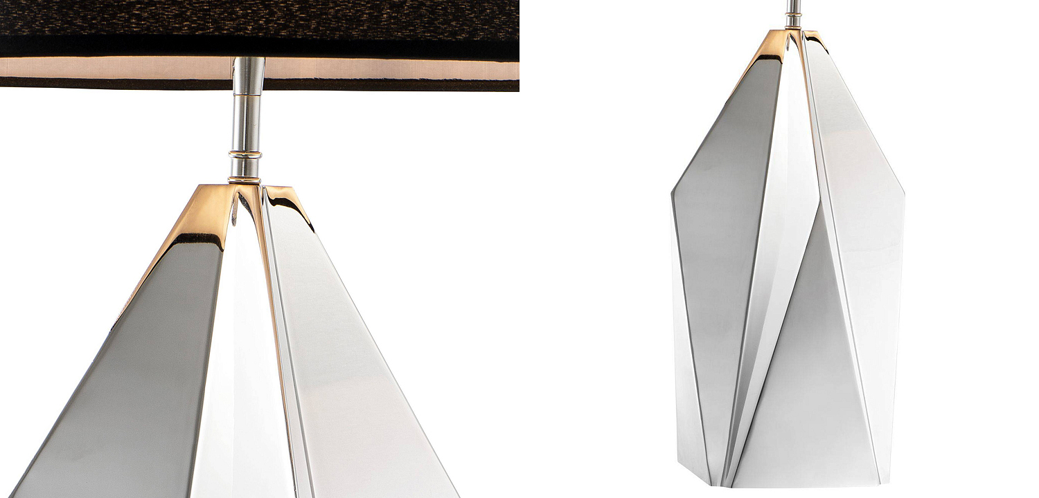 Настольная лампа Eichholtz Table Lamp Setai Nickel Настольная лампа Eichholtz Table Lamp Setai Nickel - Loft-Concept в Саратове