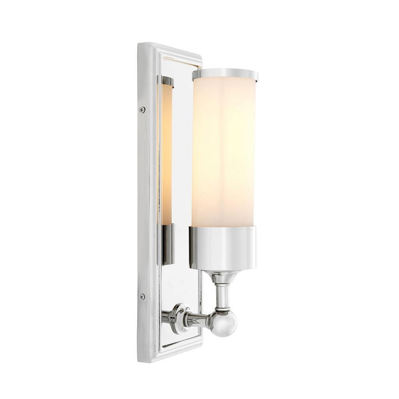 Бра Eichholtz Wall Lamp Valentine Nickel Белый Никель Бра Eichholtz Wall Lamp Valentine Nickel Белый Никель в Саратове | Loft Concept