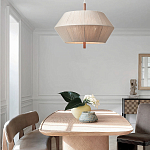 Люстра из дуба с веревчатым абажуром Rope Oak Chandelier варинант исполнения - 4 | Loft Concept в Саратове