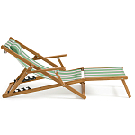 Шезлонг из акации и ткани Venezuela варинант исполнения - 5 | Loft Concept в Саратове