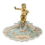 Блюдо с бронзовым ангелом Porcelain Angels of Paradise варинант исполнения - 1 | Loft Concept в Саратове