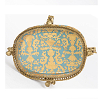 Чаша с орнаментом на ножках в виде бронзовых ангелов Eden Garden варинант исполнения - 4 | Loft Concept в Саратове