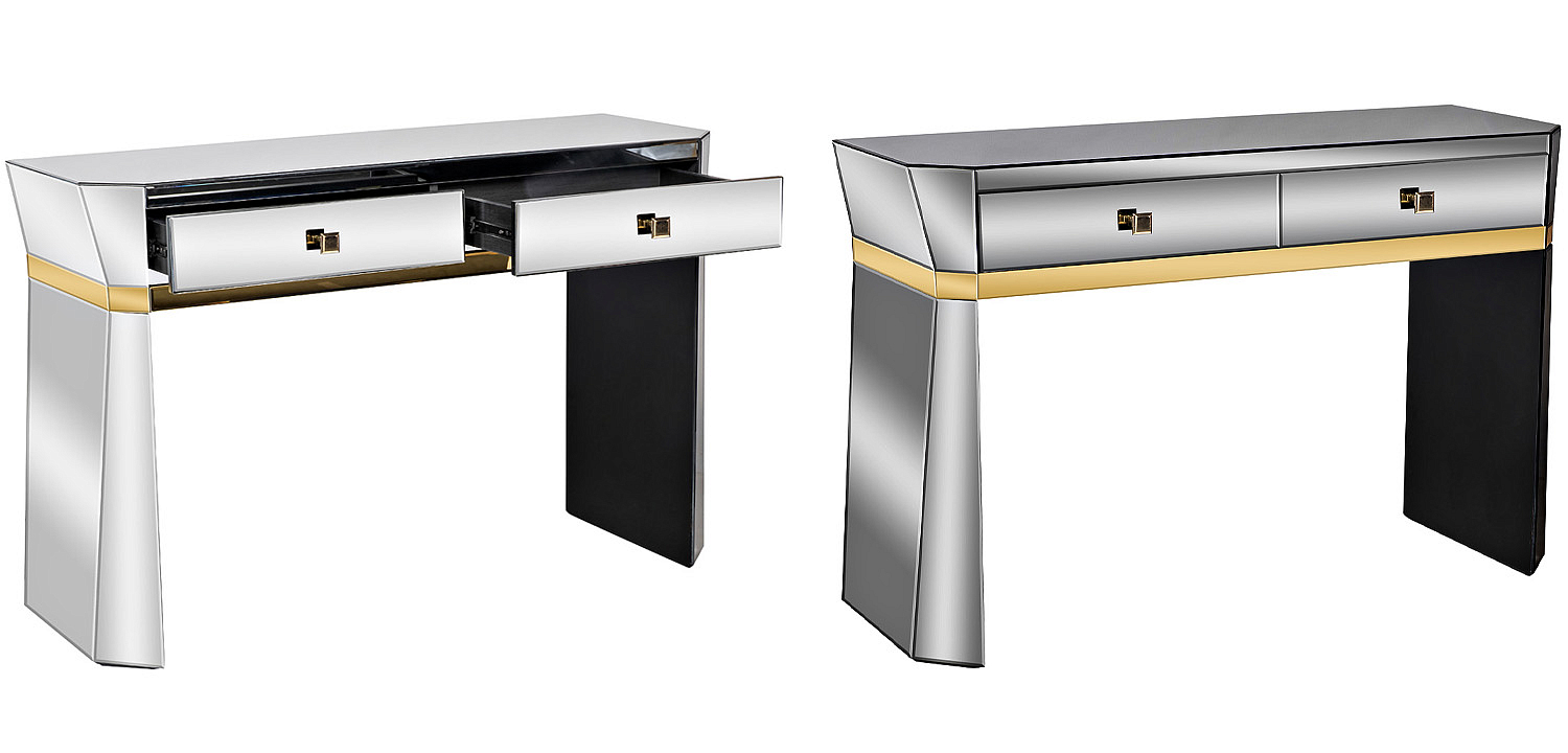 Консоль зеркальная Emiliano Mirrored Console Консоль зеркальная Emiliano Mirrored Console - Loft-Concept в Саратове