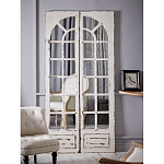 Зеркало-окно с эффектом старения в венецианском стиле Venetian White Mirror варинант исполнения - 5 | Loft Concept в Саратове