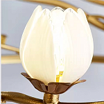 Люстра с ветвистым каркасом и плафонами в виде лотосов Chandelier Lotus варинант исполнения - 1 | Loft Concept в Саратове