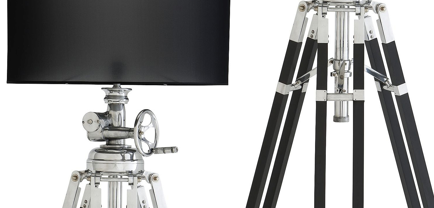 Торшер Eichholtz Floor Lamp Royal Marine Black Торшер Eichholtz Floor Lamp Royal Marine Black - Loft-Concept в Саратове