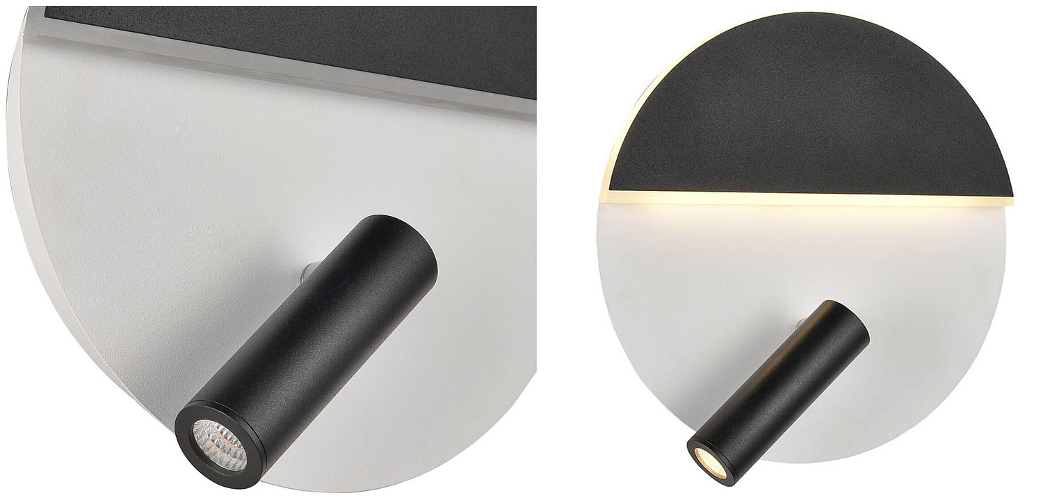 Бра Shon White Black Wall Lamp Бра Shon White Black Wall Lamp - Loft-Concept в Саратове