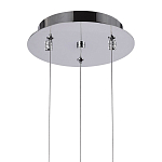 Подвесной светильник Metal Acrylic Tube Trio Chrome Hanging Lamp варинант исполнения - 3 | Loft Concept в Саратове