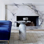 Дизайнерский журнальный стол с чёрной круглой столешницей Visanyp варинант исполнения - 1 | Loft Concept в Саратове