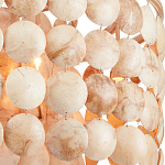 Люстра с каскадом из круглых декоративных элементов Texture Discs варинант исполнения - 1 | Loft Concept в Саратове