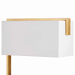 Торшер с прямоугольным абажуром на золотом металлическом каркасе Rectangular Plane  варинант исполнения - 2 | Loft Concept в Саратове