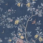 Обои ручная роспись Houghton Dark Blue варинант исполнения - 1 | Loft Concept в Саратове