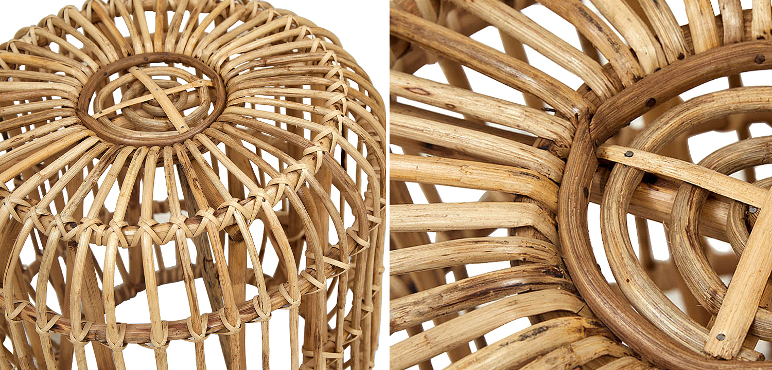 Плетеный приставной столик Wicker Side Table Плетеный приставной столик Wicker Side Table - Loft-Concept в Саратове