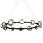 Светодиодная кольцевая люстра IONA Сhandelier black варинант исполнения - 3 | Loft Concept в Саратове