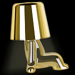 Настольная лампа фигурная цвета золото с гладким абажуром Высота 16 см Sophia варинант исполнения - 5 | Loft Concept в Саратове