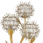 Торшер в виде цветка одуванчика Hanging Dandelion варинант исполнения - 1 | Loft Concept в Саратове