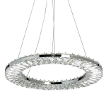 Люстра круглая с прозрачной хрустальной рамкой Maude Crystal Light варинант исполнения - 1 | Loft Concept в Саратове