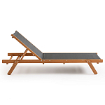 Шезлонг из текстиля и эвкалипта Power of Nature варинант исполнения - 2 | Loft Concept в Саратове