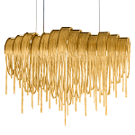 Люстра подвесная с металлическими цепочками и изогнутыми металлическими дугами 72 см Atlantis Chain варинант исполнения - 16 | Loft Concept в Саратове