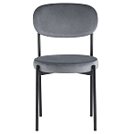 Стул с круглым сиденьем на металлическом основании ALFIE CHAIR Grey варинант исполнения - 2 | Loft Concept в Саратове