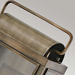 Настенный фонарь прямоугольной формы цвета состаренная латунь с двумя лампами Hinkley варинант исполнения - 4 | Loft Concept в Саратове