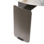 Столик журнальный с круглой мраморной столешницей на трех опорах Marble Stone Drawing варинант исполнения - 5 | Loft Concept в Саратове