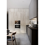 Серый кухонный гарнитур с фасадом под светлый дуб Ferrand Kitchen Set варинант исполнения - 2 | Loft Concept в Саратове