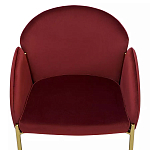 Стул бордовый на золотистых ножках Burgundy Chair варинант исполнения - 5 | Loft Concept в Саратове