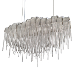 Люстра подвесная с металлическими цепочками и изогнутыми металлическими дугами 72 см Atlantis Chain варинант исполнения - 7 | Loft Concept в Саратове