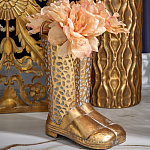 Ваза в форме сапог с рельефной текстурой и ручками Vase Boot варинант исполнения - 3 | Loft Concept в Саратове