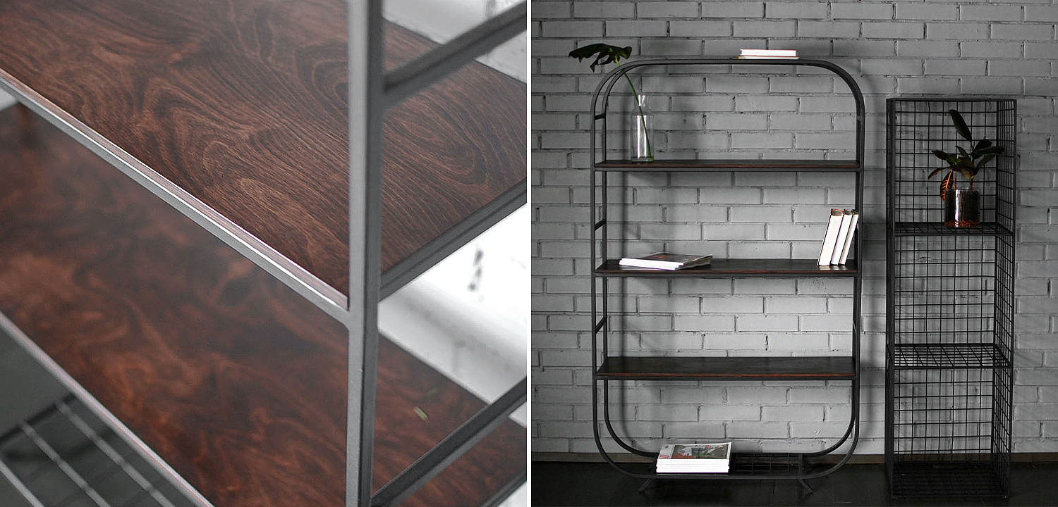 Стеллаж Martine Industrial Metal Rust Rack Стеллаж Martine Industrial Metal Rust Rack - Loft-Concept в Саратове