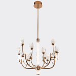 Люстра с декором в виде кристаллов из хрусталя Kenneth Crystal Stone Chandelier 20 варинант исполнения - 4 | Loft Concept в Саратове