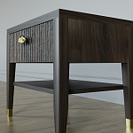 Прикроватная тумбочка с ящиком Elsa Dreams Walnut варинант исполнения - 3 | Loft Concept в Саратове