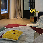 Чехол на подушку с рисунком горчичного цвета Elan Textured варинант исполнения - 2 | Loft Concept в Саратове