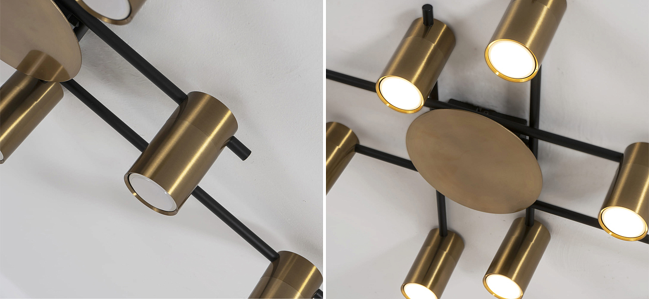 Потолочный светильник Tribes Chandelier Gold Потолочный светильник Tribes Chandelier Gold - Loft-Concept в Саратове