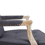 Кресло Aubrey Classical Armchair dark grey velour варинант исполнения - 5 | Loft Concept в Саратове