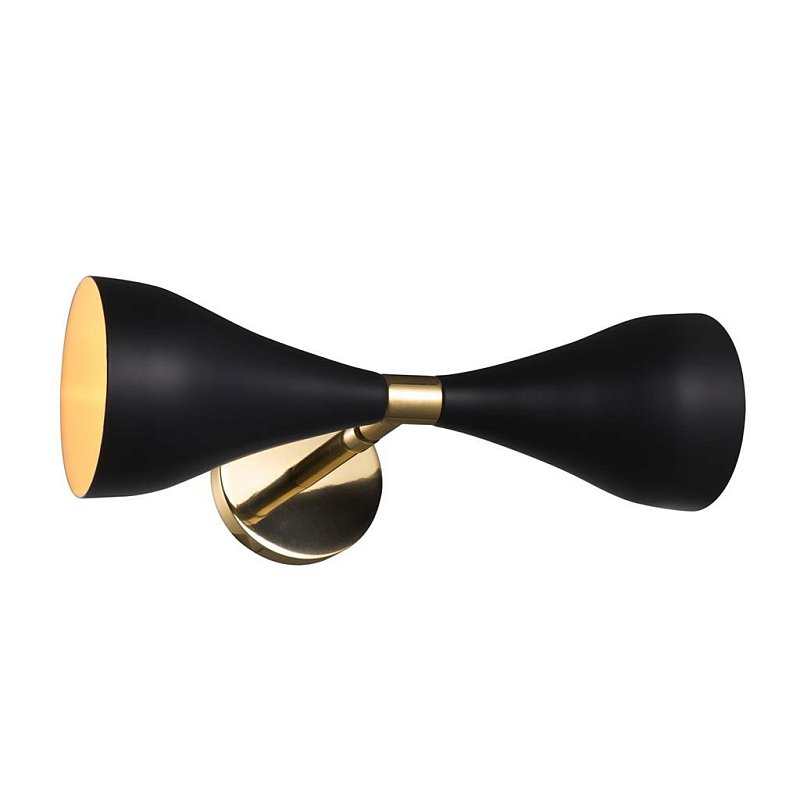 Бра Wall Lamp Cordero Black Черный Латунь Бра Wall Lamp Cordero Black Черный Латунь в Саратове | Loft Concept