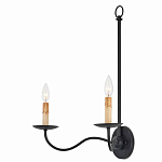 Бра настенное черное с 2-мя лампами Candle Sleeves варинант исполнения - 2 | Loft Concept в Саратове