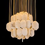 Люстра с овальными подвесками из натурального камня Spatial Composition варинант исполнения - 2 | Loft Concept в Саратове