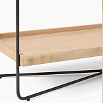 Консоль деревянной столешницей и полкой Wooden Table Top and Shelf варинант исполнения - 3 | Loft Concept в Саратове