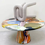 Дизайнерский журнальный стол с цветным орнаментом Unyly варинант исполнения - 1 | Loft Concept в Саратове