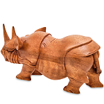 Статуэтка деревянная в виде носорога Rhino Horn варинант исполнения - 2 | Loft Concept в Саратове